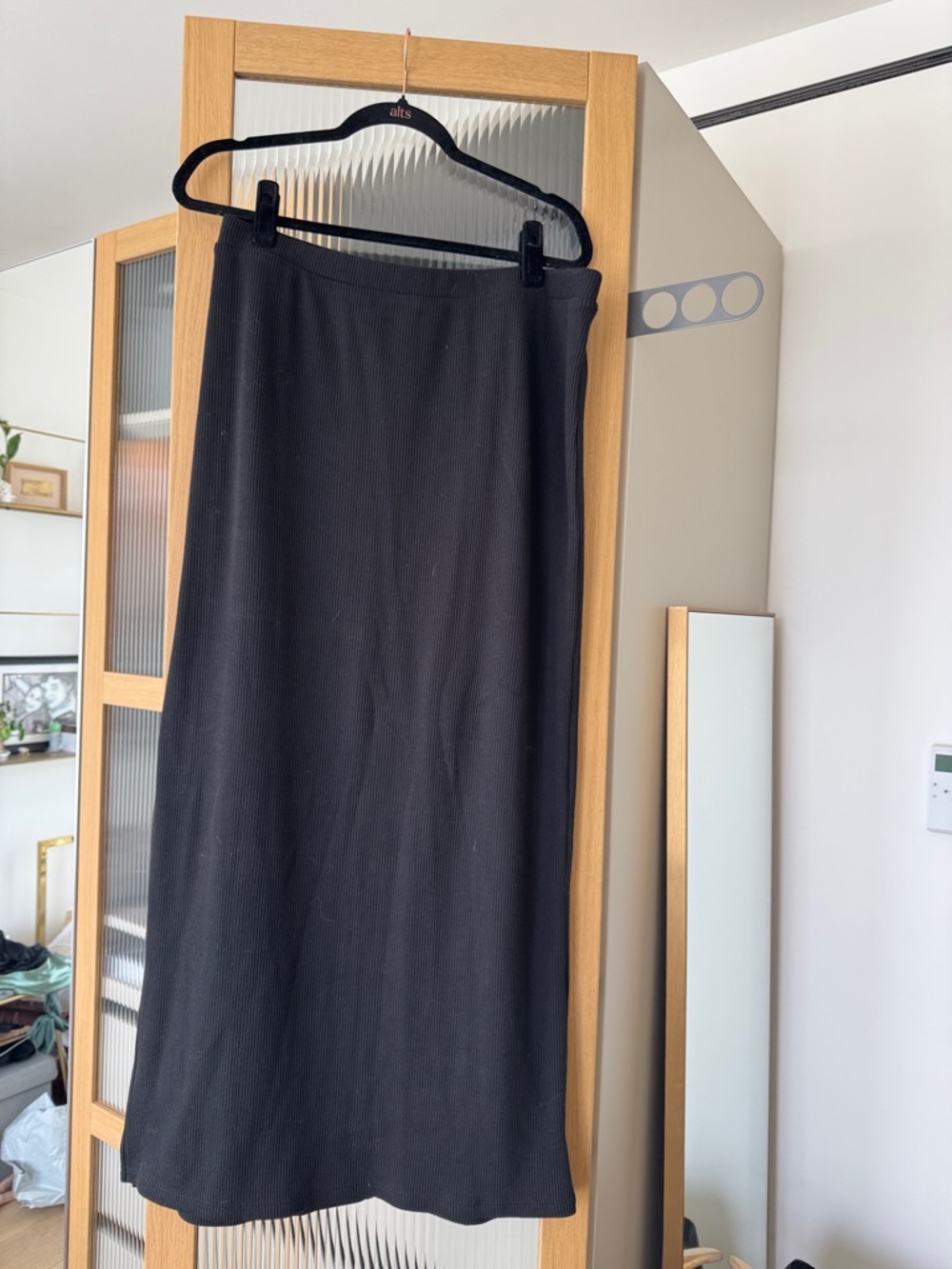 Old Navy Black Ribbed Skirt